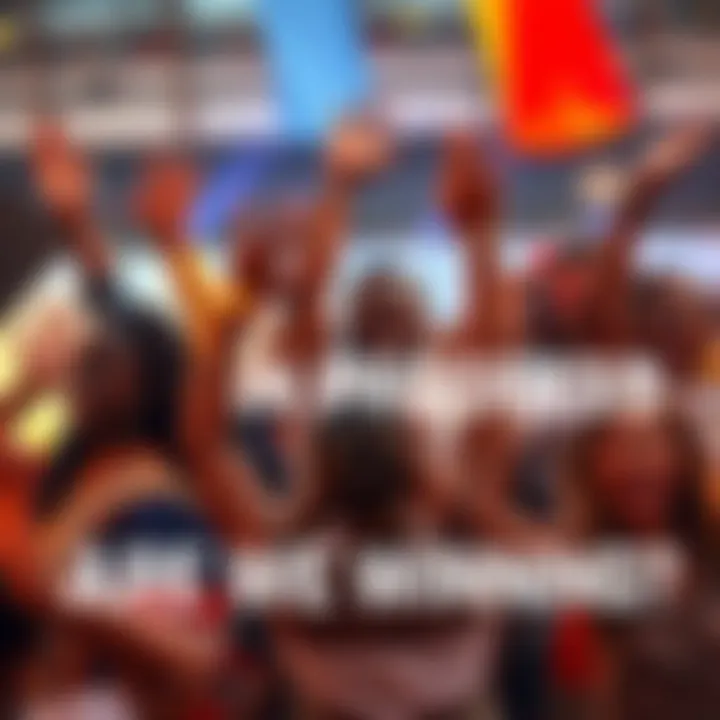 A diverse group of individuals celebrating achievements together, symbolizing unity and progress