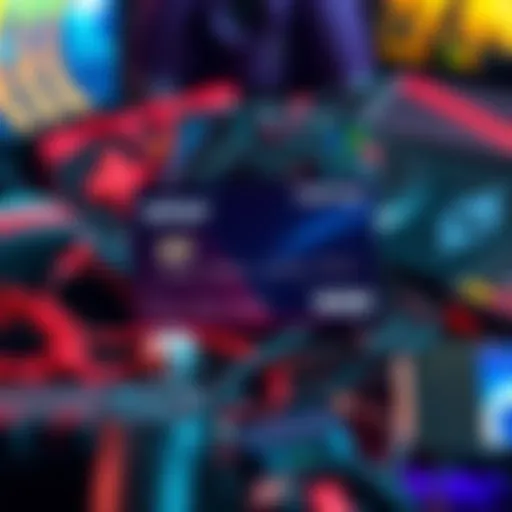 A $50 Visa gift card surrounded by gaming items related to Explorer Club