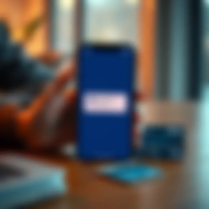 A frustrated person holding a smartphone with a message about payment failure on the Revolut app, alongside a VISA card on the table.