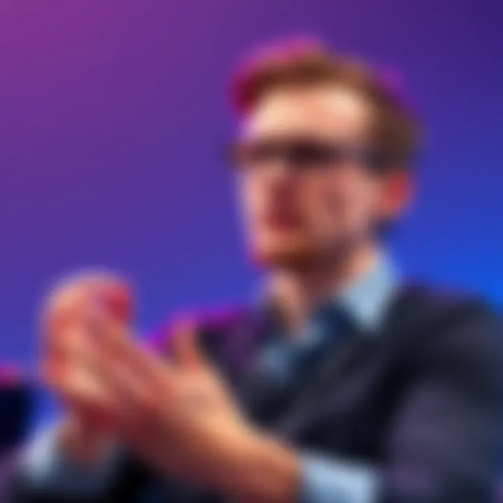 Vitalik Buterin speaking at a conference about Coinbase's control over the Layer 2 ecosystem.