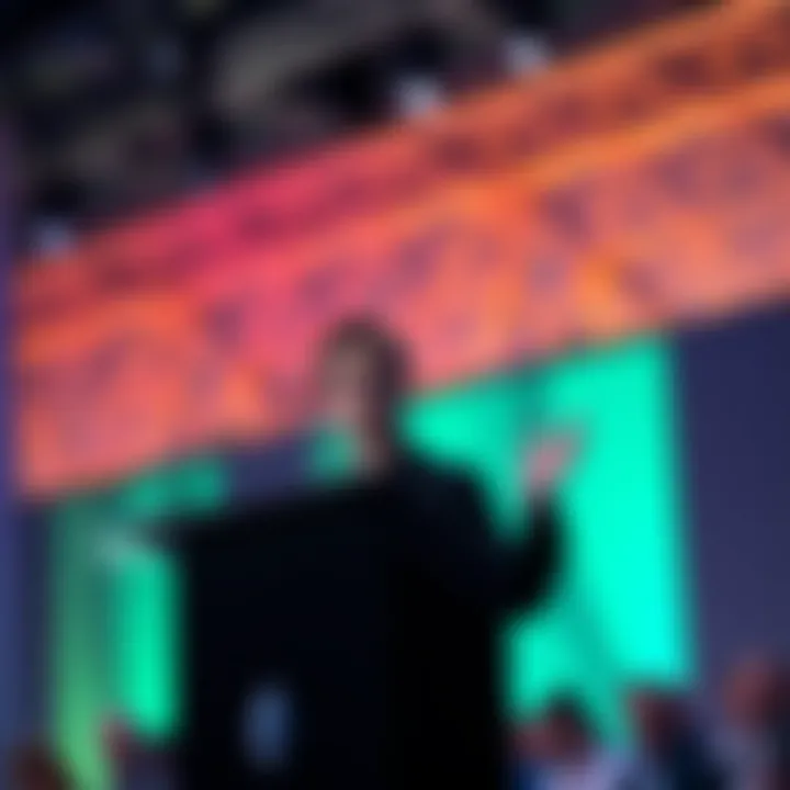 Vitalik Buterin discusses the future of Ethereum Layer 2 solutions at a conference podium