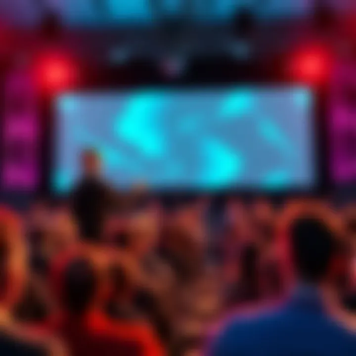 Vitalik Buterin discusses new democratic strategies on stage with an audience