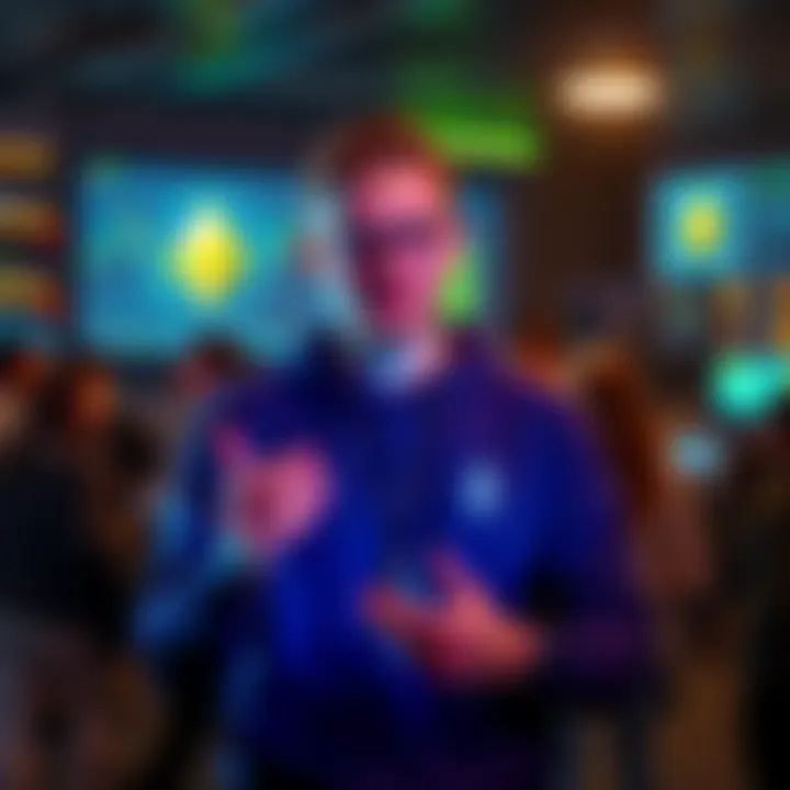 Vitalik Buterin sharing news about EIP-8141's expected arrival in 2027, with a backdrop of Ethereum graphics and a crypto community atmosphere