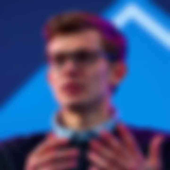 Vitalik Buterin speaking about new strategies for the Ethereum Foundation, highlighting reduced ETH sales and a smaller team