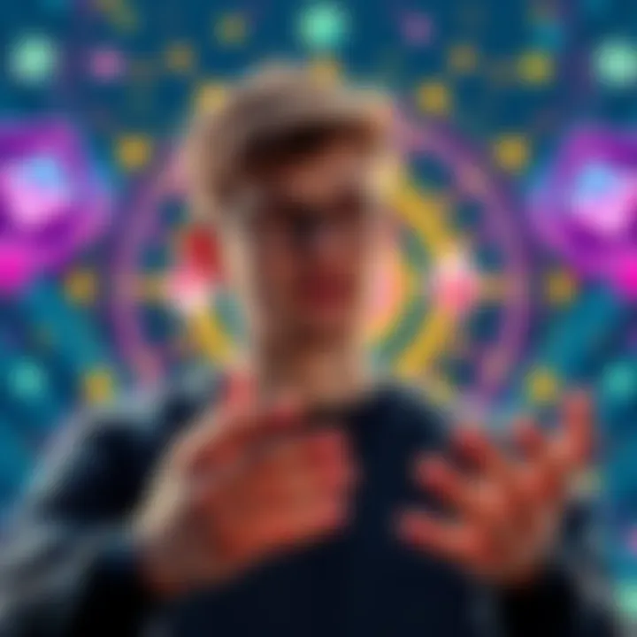 Vitalik Buterin presenting a 4-year plan for Ethereum's security against quantum threats with visuals of blockchain and quantum symbols