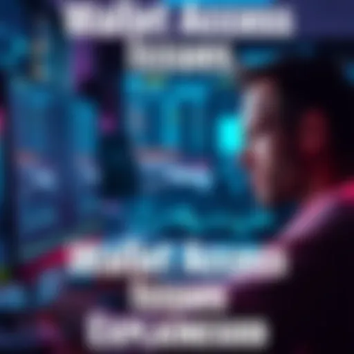 A person looking frustrated at a computer screen showing a wallet access error after KYC verification.