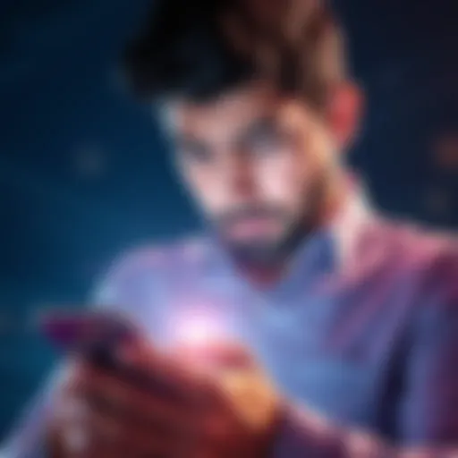 A person looking frustrated while using a digital wallet application on their phone, trying to withdraw staking rewards.
