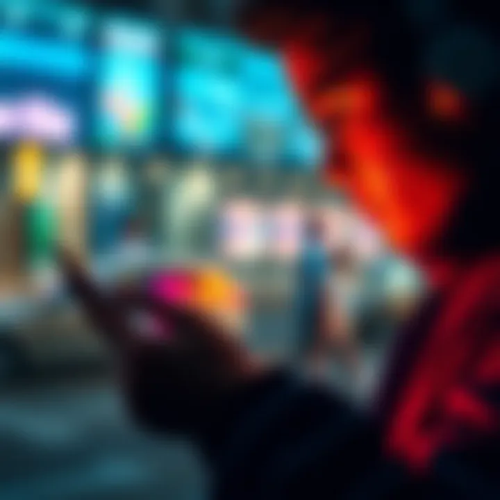 A person looking at a digital wallet on their phone, contemplating migration notifications.