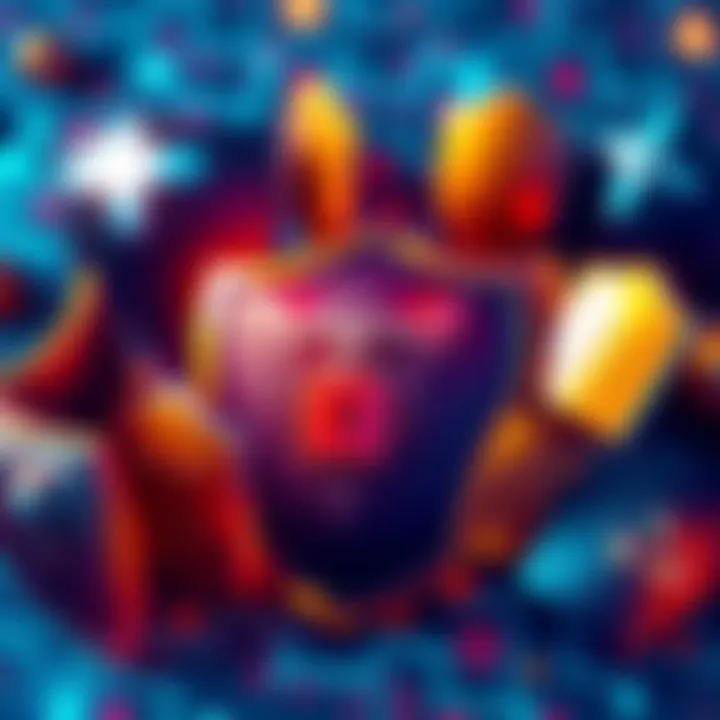 A digital wallet surrounded by shields, symbolizing enhanced security measures for asset protection.