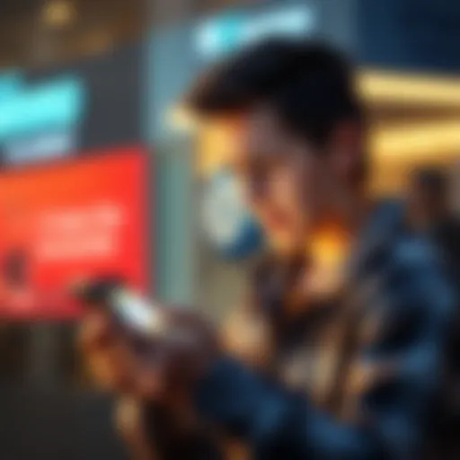 A person looking worried while checking a Venmo crypto transaction on their phone