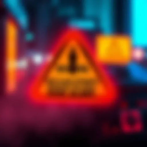 Graphic showing a warning symbol with a message about new scam attempts reported, urging people to stay alert.