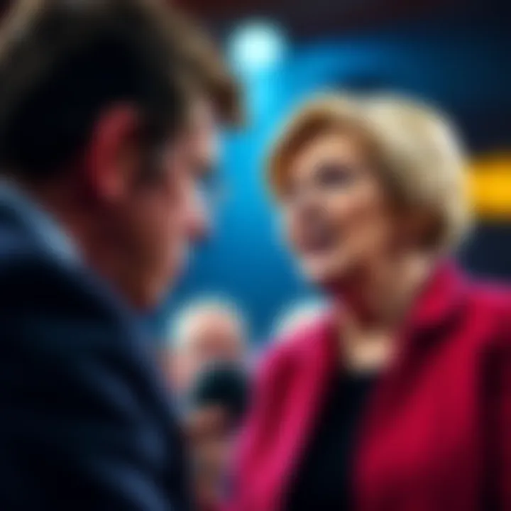 Senator Elizabeth Warren raises concerns about MrBeast's cryptocurrency plans and child safety issues during a press conference.