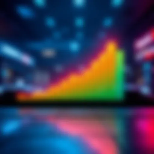 Graph showing increasing web traffic alongside decreasing earnings, illustrating the disconnect between user engagement and revenue