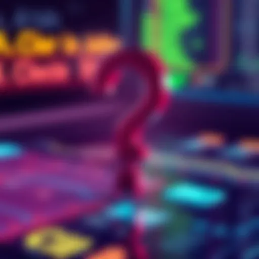 Illustration showing a question mark over a digital interface, symbolizing inquiry into Web3Auth's ed25519 curve support and account index features.