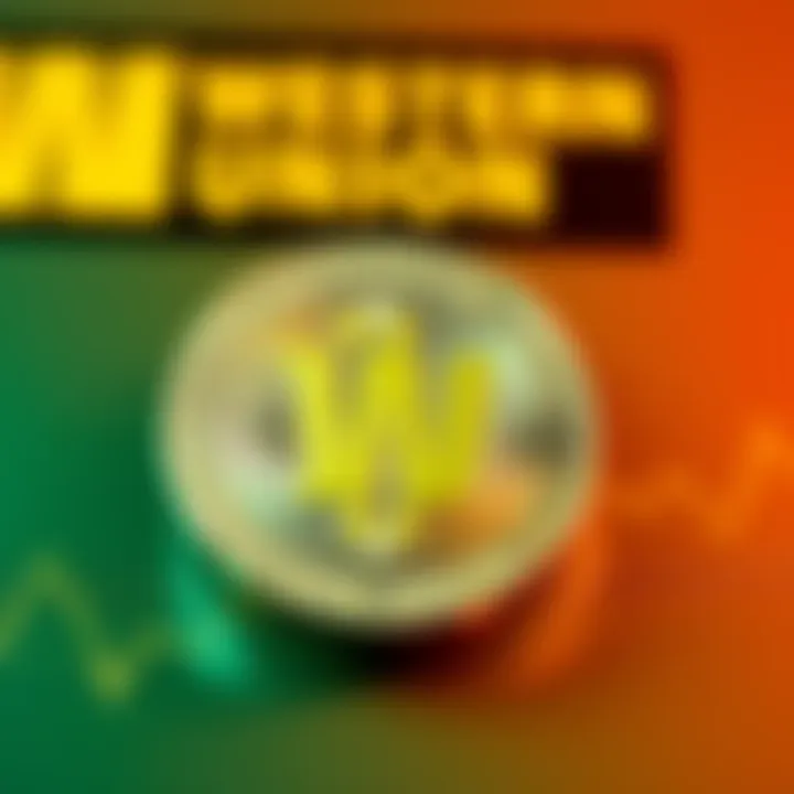 Graphic showing Western Union logo with a digital coin symbolizing the new stablecoin for remittances on the Solana network.