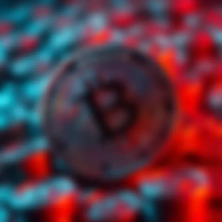 A visual representation of the WETH cryptocurrency symbol with digital coins in the background.