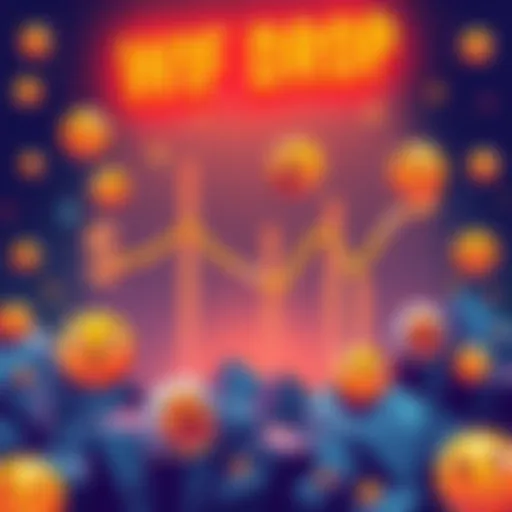 A graph showing WIF price dropping from $0.80 to $0.20, with sad emoji and meme icons around it, symbolizing the investment decline.