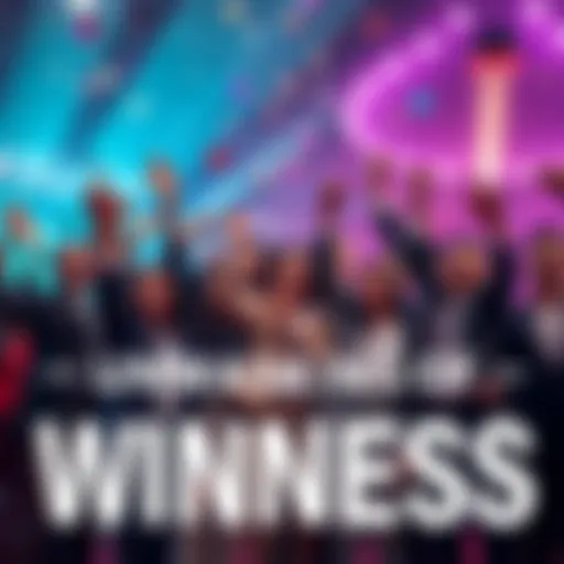 A group of diverse professionals celebrating achievements in various sectors, showcasing teamwork and triumph.