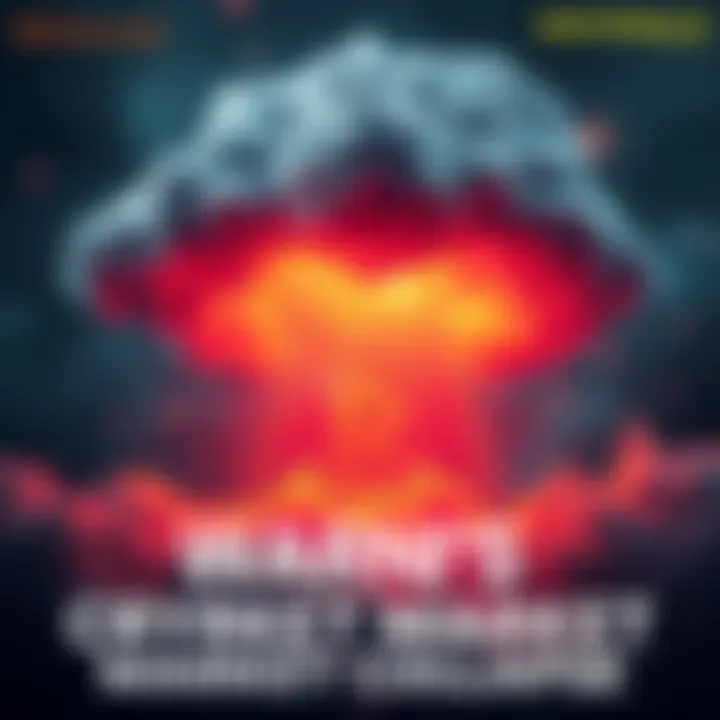 Wintermute Crypto Market Warning A dark cloud looming over a digital currency symbol, symbolizing potential market risks and investor concerns.