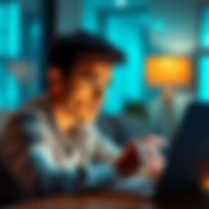 A person looking at their bank account on a laptop, appearing confused about their withdrawal status, with a worried expression on their face.