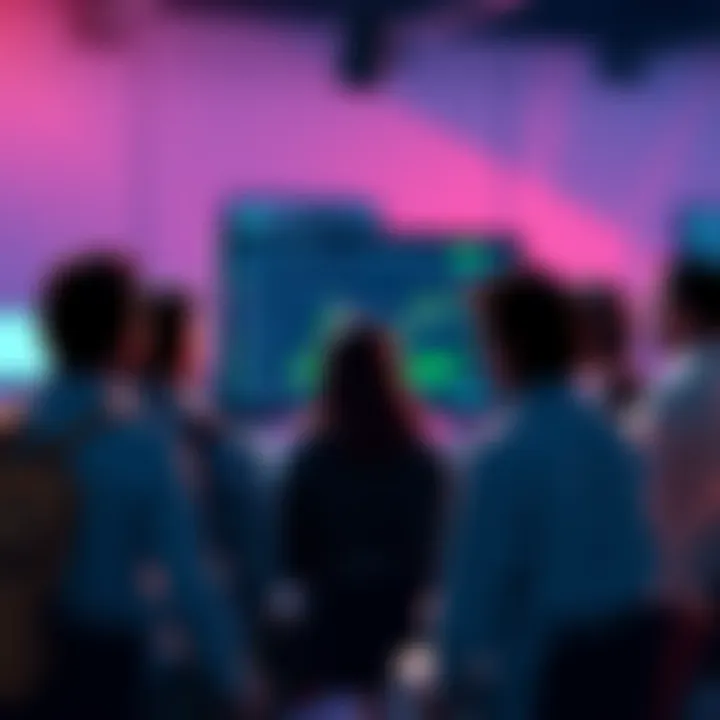 A group of people discussing concerns about high withdrawal fees on a decentralized exchange, with a computer screen showing a trading platform.