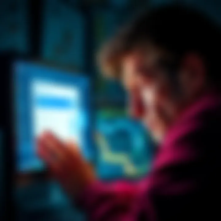 A worried person looking at a computer screen displaying withdrawal issues on the Gemini platform