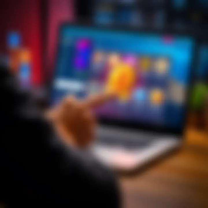 A person using a laptop to withdraw cryptocurrency from a platform with various wallets displayed on the screen.