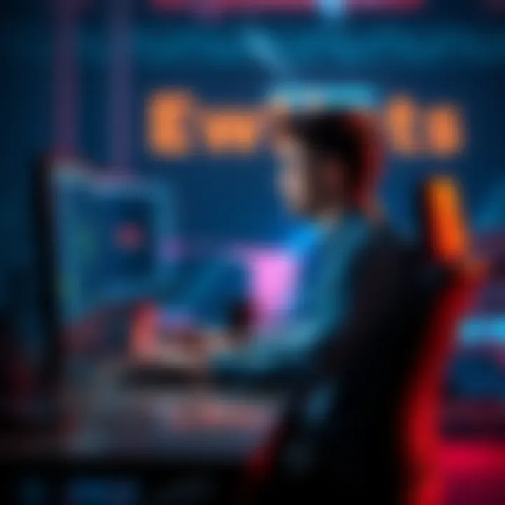 A person sitting at a computer looking relieved after successfully withdrawing funds from an online platform.