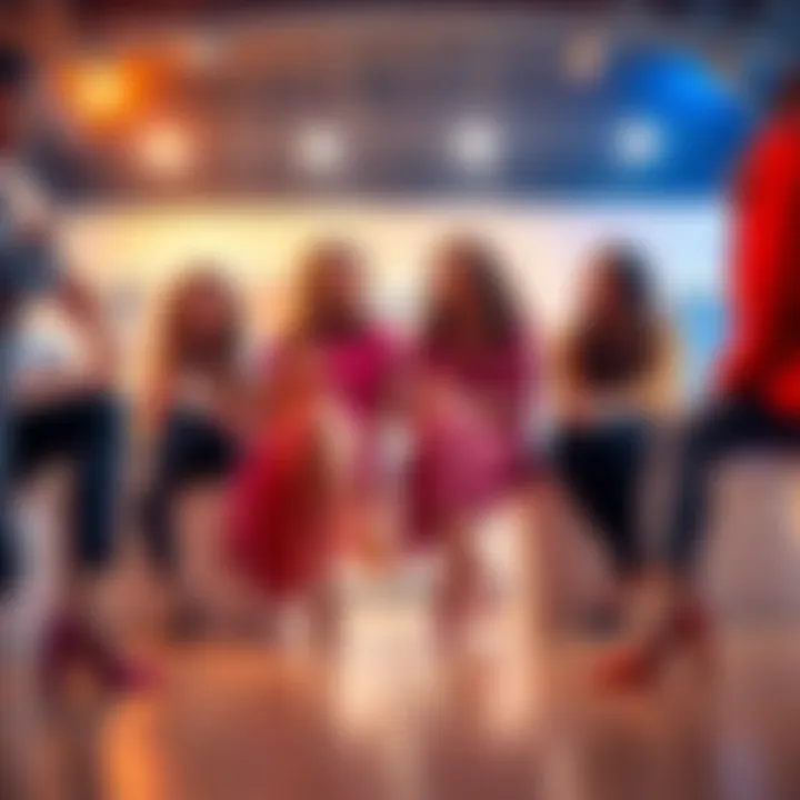 Group of women wearing fashionable shoes, sizes 7.5 and 5.5, discussing their dating experiences with friends.