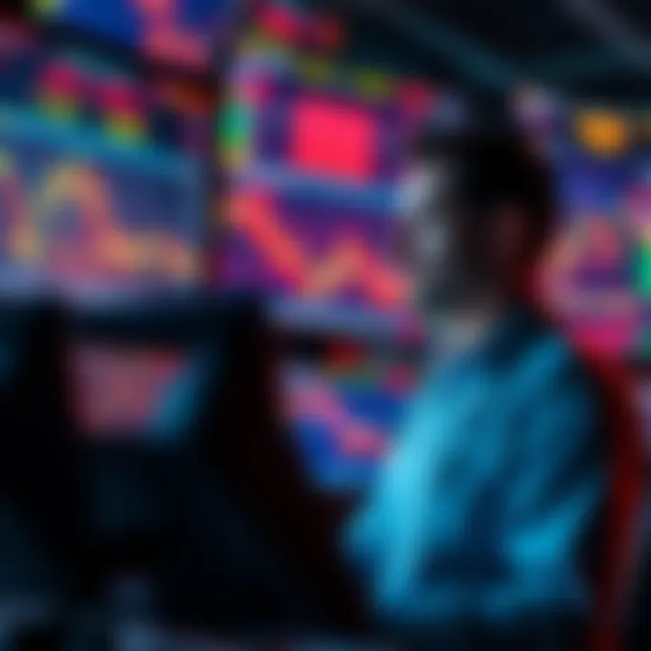 Traders analyzing cryptocurrency graphs with XAUT price discrepancies highlighted on screens.