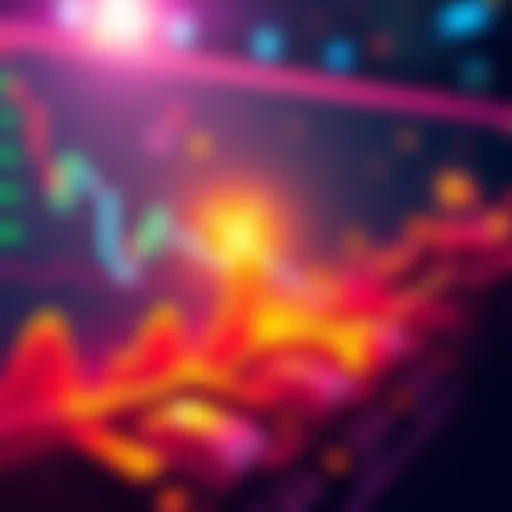 Graph showing a decline in XRP and Solana prices, illustrating market volatility