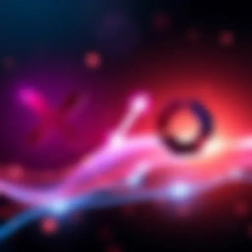 A visual representation of XRP and Chainlink logos with arrows showing a trade between them, highlighting Chainlink's partnership with SWIFT.