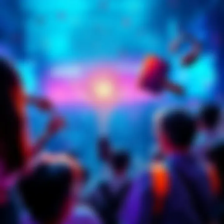 Visual representation of the XRP initiative with people engaging and sharing excitement about new rates and VIP offers