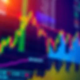 A close-up view of a trading chart showing XRP price movement and order book activity