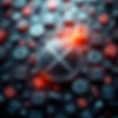 XRP logo surrounded by bank icons, symbolizing its role in banking and financial transactions