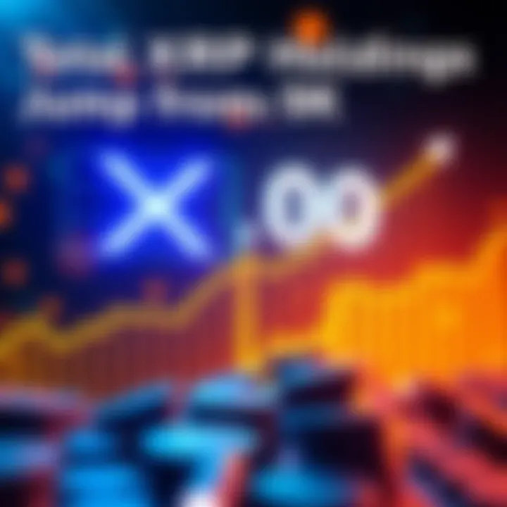 Graph showing the rise in total XRP holdings to 9,000 with a positive trend