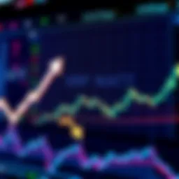 Charts showing fluctuations in XRP prices with arrows indicating upward and downward trends, symbolizing market manipulation concerns.