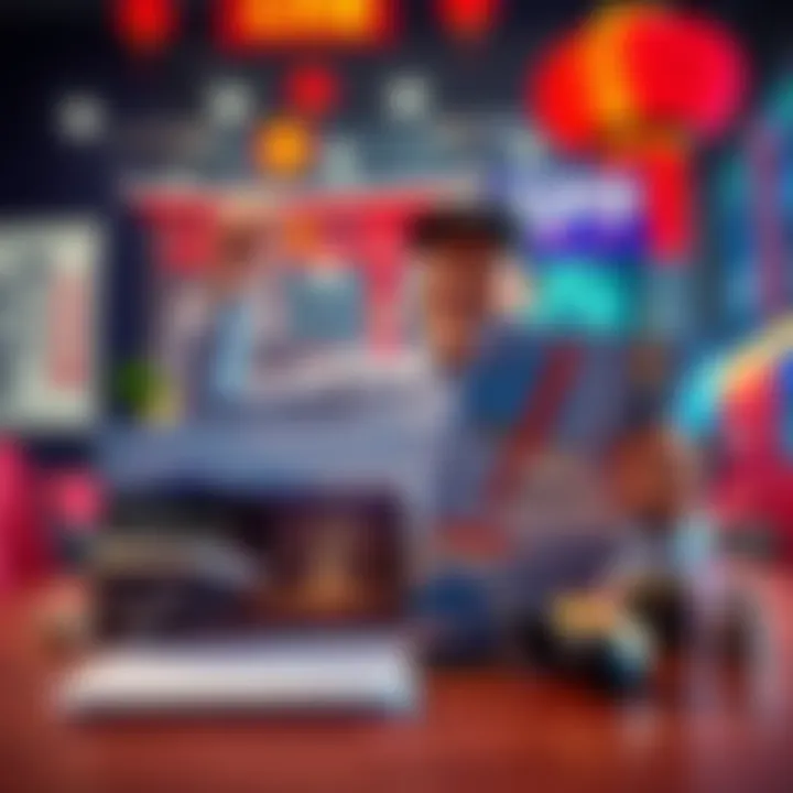 Person celebrating profits from XRP sale with a travel brochure for Japan and student debt paperwork on the table