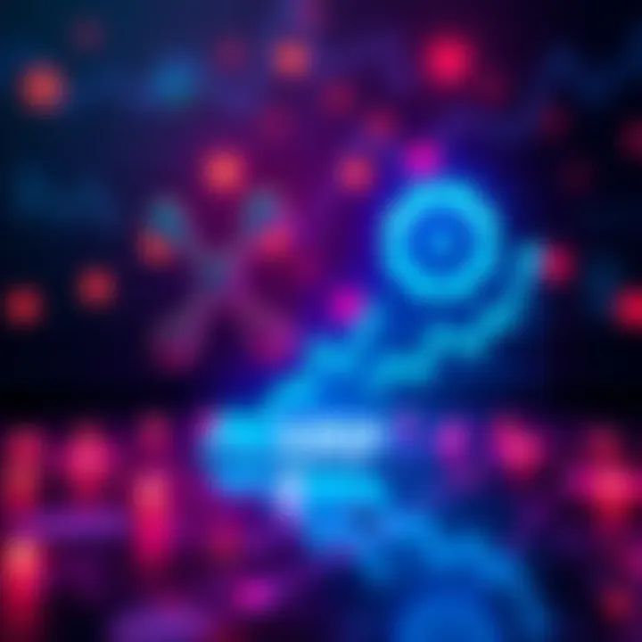 Logos of XRP and Solana with upward trend graph