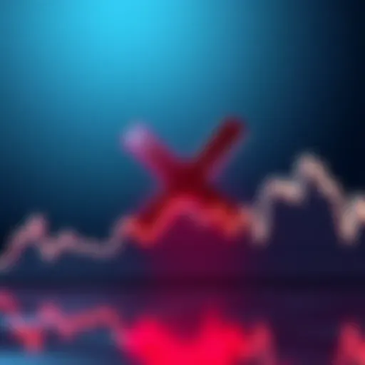 XRP cryptocurrency logo next to a downward trending graph, reflecting investor concerns about its future.
