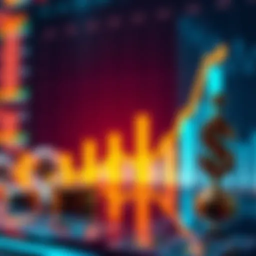 Chart comparing the performance of XRP and XRP ETFs with dollar signs and upward trends