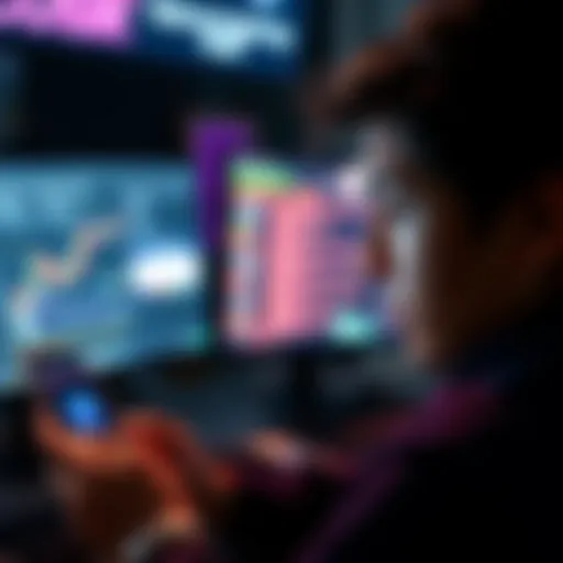 A person looking worried while checking digital wallet on phone and computer, showing concern about security after funds loss.