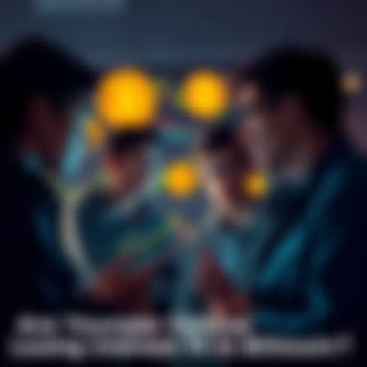 Group of young adults discussing Bitcoin trends and market changes