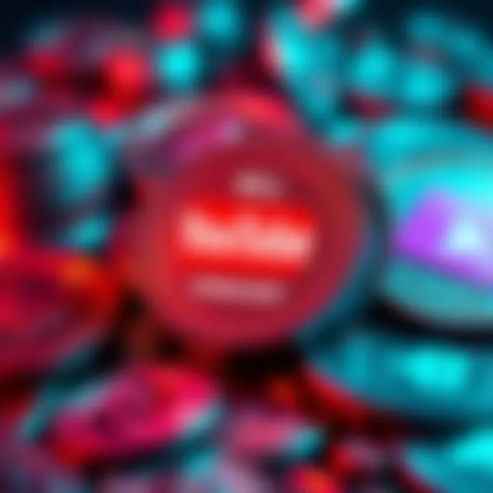 A visual representation of coins labeled with YouTube channel membership, illustrating claims of earning money.