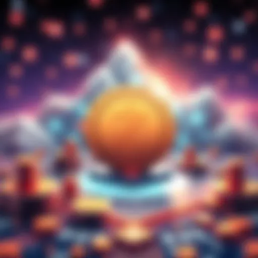 An illustration showing the ZCHF stablecoin with Swiss franc symbols and blockchain elements, highlighting its decentralized nature