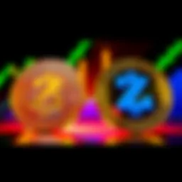 A visual comparison of ZClassic and ZCash logos with a chart showing market trends