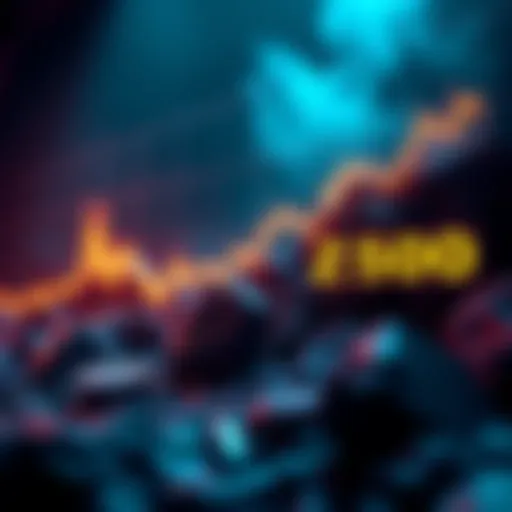 A chart showing the value of Zcrash declining from a peak of 500 to lower levels, symbolizing the struggles of investors.