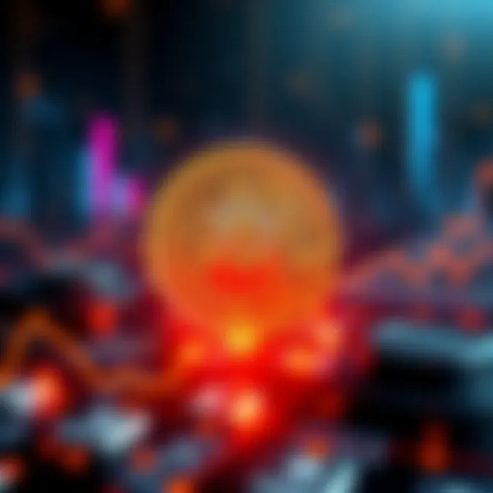 A cover for ZDF's Bitcoin documentary featuring a Bitcoin symbol and graphics representing cryptocurrency trends