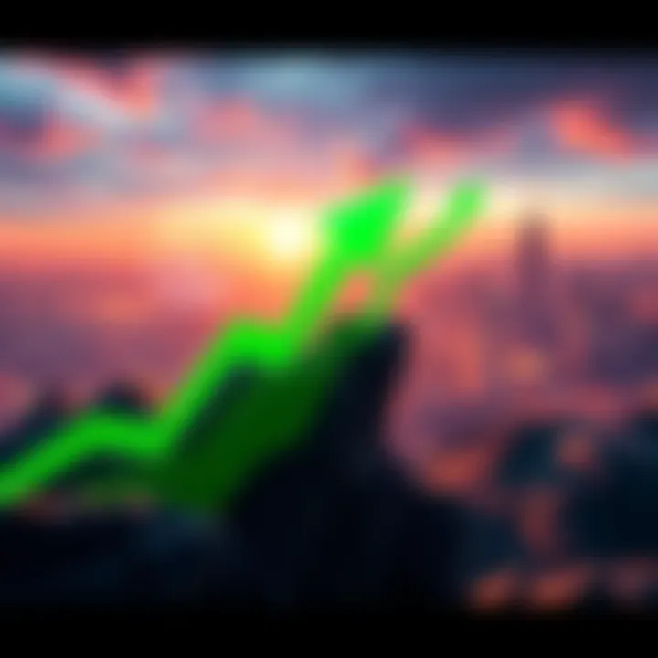 ZEC Price Rises Graphic showing ZEC price trend going upwards with a green arrow and a โฌ500 target in the background