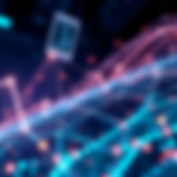 Illustration of Zilliqa's network upgrades featuring a digital representation of improved speed and stability with EVM enhancements.